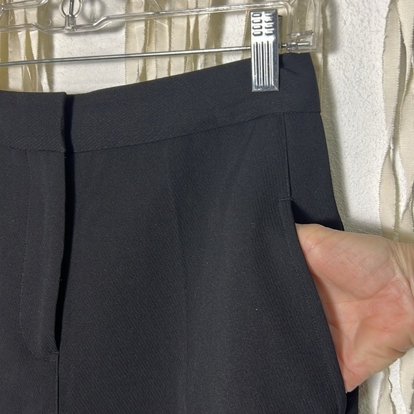 Fairy Wang NWOT Black Cropped Light Barrel Leg Trouser Size 36 - Picture 2 of 10